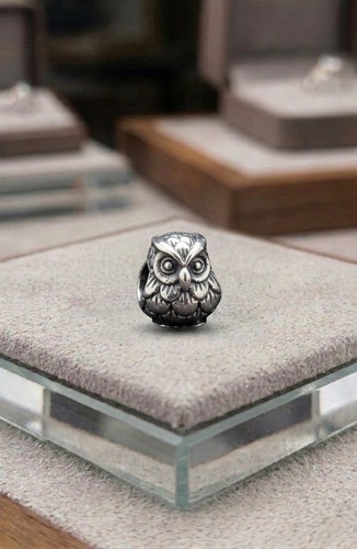 Owl night charm 925 sterling - night,