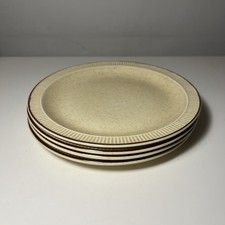 4 X Poole Pottery Broadstone Yellow Tea Side Plates 18 cm