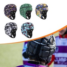 Rugby Helmet Headgear Anti Collision Soft Padding Breathable Scrum Cap Gear Kids