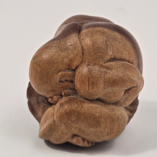 Hand carved wooden weeping - carved,