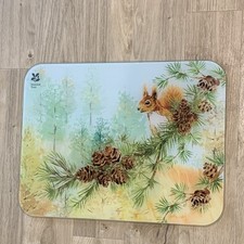 National Trust Red Squirrel Glass Worktop Saver 1 x 40cm x 30cm