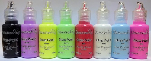 Dovecraft glass paints 8 x - dovecraft,