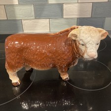 Vintage Ceramic Hereford Bull