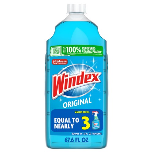 Windex refill glass - windex, window