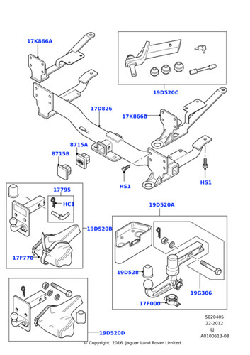 Land rover genuine towbar - rover,