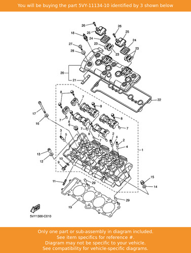 Yamaha guide valve - yamaha, guide,