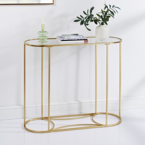 Lexi console table gold metal - lexi,