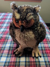 Vintage Giant Plush Owl