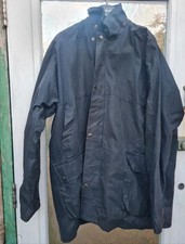 Men's navy waxed/ oilskin