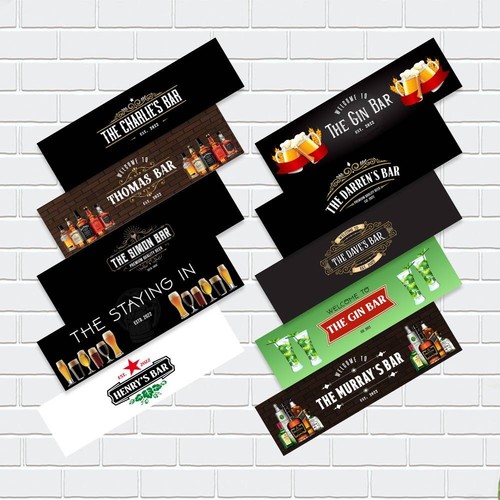 Personalised beer mat label - personalised,