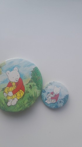 Rupert bear pins - rupert, badges