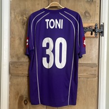 Lotto Fiorentina 2005-07 Home Shirt Toni 30 100% Authentic - Size XL