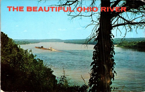 Ohio river towboat barges - ohio,