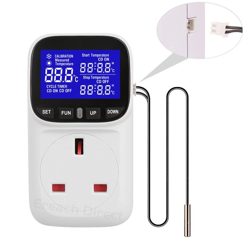 Digital thermostat plug socket - digital,
