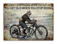 Funny Vintage Motorcycle Metal