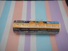 "THE SAVANNAH" 5 MTRES SELF ADHESIVE NON REPEATING WALL BORDER NEW ANIMALS