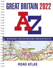 Great Britain A-Z Road Atlas 2022 (A4 Spiral) By A–Z maps