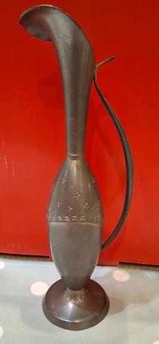 Vintage pewter ewer pitcher - ewer,