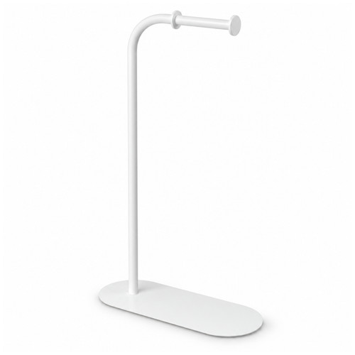 White freestanding toilet - freestanding, roll