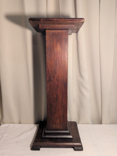 Vtg wood plant stand - vtg,
