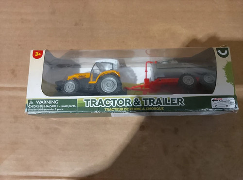 Toy tractor trailer set pull - toy,