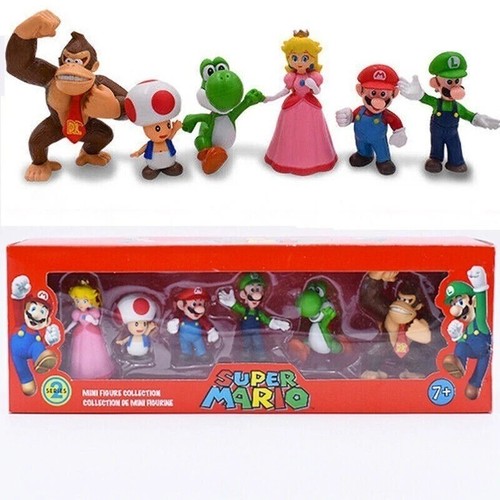 6pcs super mario - mario, bros