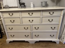 Laura Ashley Ivory Clifton Chest of 10 Drawers with Brass Handles
