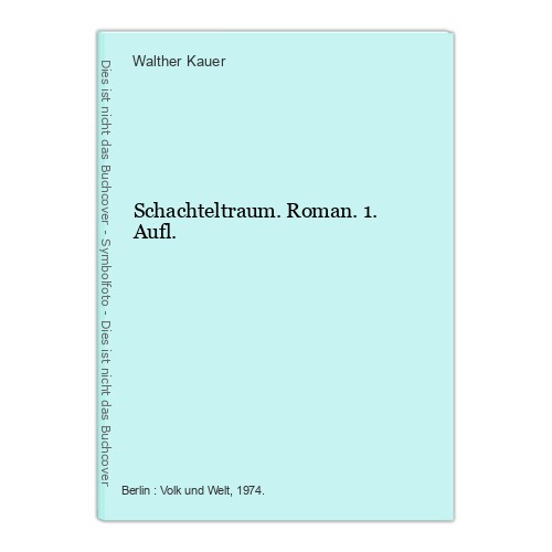 Schachteltraum roman 1 - roman.,