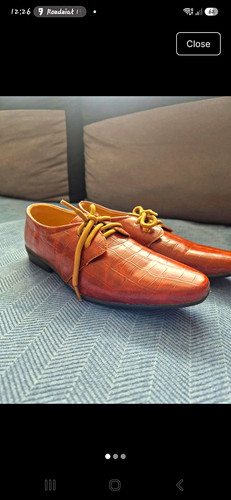 Men brown leather crocodile - men's,