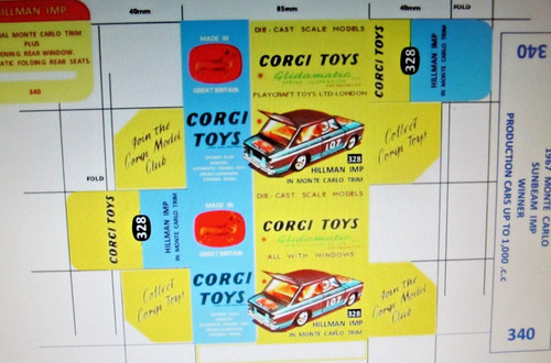 Repro replica box for corgi - box,