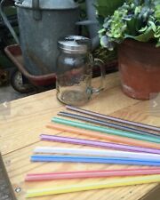 Reusable Drinking Straws Jumbo Super Wide Elderly Drink Aid Dishwasher Safe x 4