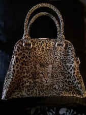Butler And Wilson Leopard Print Coloured Handbag Leopard Head Detail