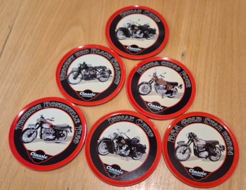 Motorbikes coasters and - motorbikes,
