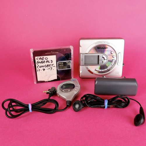 Sharp minidisc recorder player - sharp,