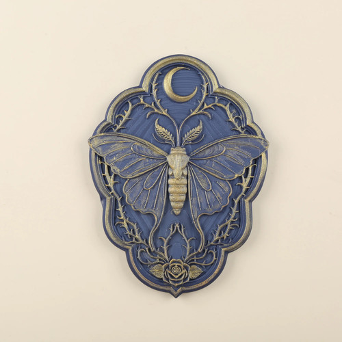 Blue luna moth crescent moon - luna,