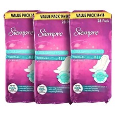 3x Siempre Ultra Sanitary Pads