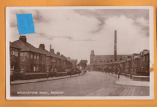 Cheshire - Broadstone Road, Reddish.   Postcard