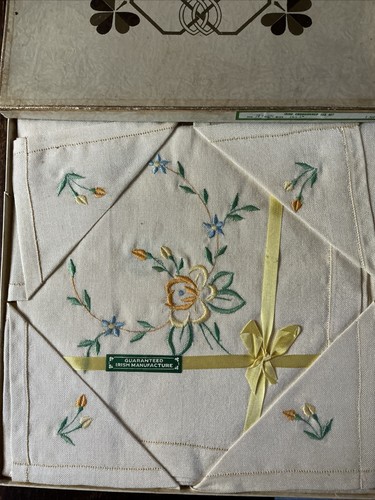 Irish embroidered linen - irish,