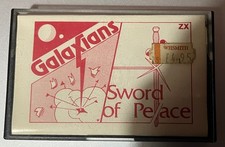 Vintage Sinclair ZX81 ZX 81 Galaxians Sword Of Peace Tape Cassette Game 1980s
