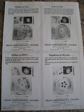 GRAYS PERFORMANCE STYLING WHEEL STOCK LIST LONDON 1990 ADVERT A4 SIZE FILE 14