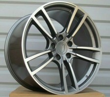 21 "turbo 2 gun-metal pol alloy wheels 5x130/porsche cayenne 21x11 + tyres