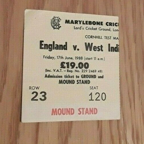 England west indies 1988 - west,