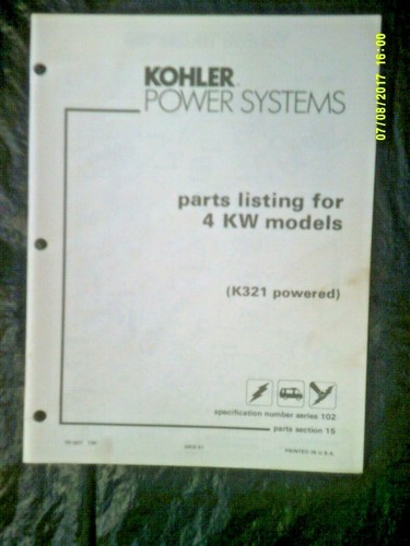 Vintage kohler 4kw series - 4kw,