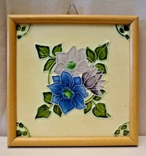 Antique Tile Majolica Japan