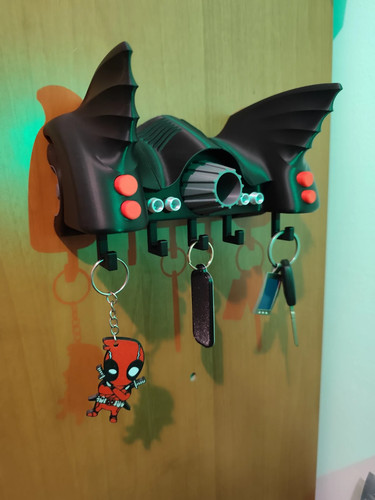 Printed 1989 batmobile - 3d, key