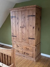 Rustic Double Wardrobe with 4
