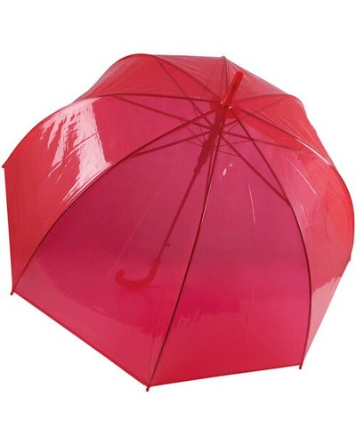 Dome umbrella red transparent - umbrella,