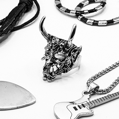 Silver japanese samurai devil - samurai,