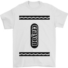Crayon Fancy Dress Outfit Costume Funny Mens T-Shirt 100% Cotton