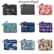 Ladies 2-Zippers-Water Resistance Coin Purse/Small/Printed/Plain Wallet